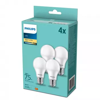Philips Żarówka LED Ciepła biel 2700 K 10,5 W E27 F