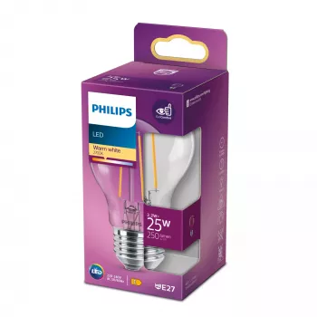Philips Żarówka LED Biała ciepła 2700 K 2,2 W E27 E