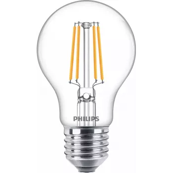 Philips Filament Bulb Clear 40W A60 E27 x3, 4,3 W, 40 W, E27, 470 lm, 15000 h, ciepła biel