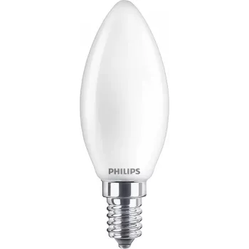 Philips Filament Candle Frosted 40W B35 E14 x2, 4,3 W, 40 W, E14, 470 lm, 15000 h, Ciepła biel