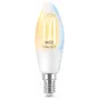 Smart bulb WiZ Filament Candle clear 4.9W C35 E14 Wi-Fi biały