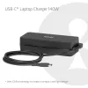 Ładowarka do laptopa USB-C CLUB 3D 140W, zasilanie AC, uniwersalna kompatybilność, kabel 1 m, czarna