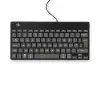 R-Go Tools Ergonomiczna klawiatura R-Go Compact Break, kompaktowa klawiatura z oprogramowaniem do przerw, QWERTY (UK), przewodowa, czarna