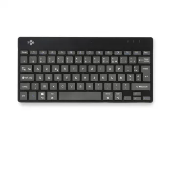 R-Go Tools Ergonomic klawiatura R-Go Compact Break, klawiatura kompaktowa z oprogramowaniem do przerw, AZERTY (FR), Bluetooth, czarna