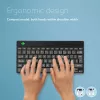 R-Go Tools Ergonomic klawiatura R-Go Compact Break, klawiatura kompaktowa z oprogramowaniem do przerw, AZERTY (FR), Bluetooth, czarna