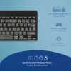 R-Go Tools Ergonomic klawiatura R-Go Compact Break, klawiatura kompaktowa z oprogramowaniem do przerw, AZERTY (FR), Bluetooth, czarna