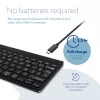 R-Go Tools Ergonomic klawiatura R-Go Compact Break, klawiatura kompaktowa z oprogramowaniem do przerw, AZERTY (FR), Bluetooth, czarna