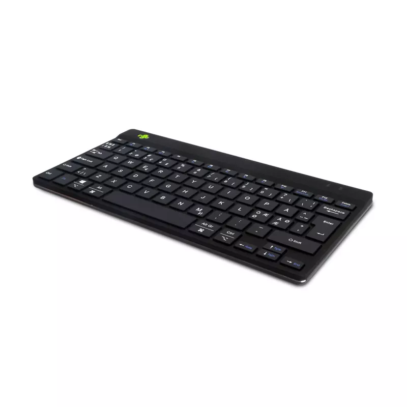 Ergonomiczna klawiatura R-Go Tools R-Go Compact Break, klawiatura kompaktowa z oprogramowaniem przerw, QWERTY (NORDYCKA), Bluetooth, czarna