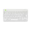 Klawiatura ergonomiczna R-Go Tools R-Go Compact Break, kompaktowa klawiatura z oprogramowaniem do przerw, QWERTY (NORDYCKI), Bluetooth, biała