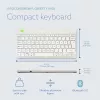 Klawiatura ergonomiczna R-Go Tools R-Go Compact Break, kompaktowa klawiatura z oprogramowaniem do przerw, QWERTY (NORDYCKI), Bluetooth, biała
