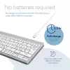 Klawiatura ergonomiczna R-Go Tools R-Go Compact Break, kompaktowa klawiatura z oprogramowaniem do przerw, QWERTY (NORDYCKI), Bluetooth, biała