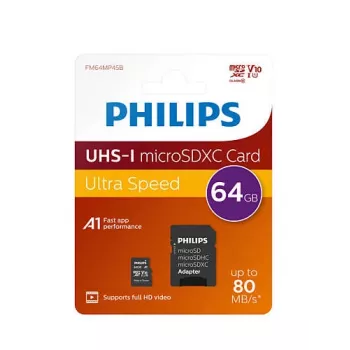 Karta pamięci Philips FM64MP45B/00 64 GB MicroSDXC UHS-I Klasa 10