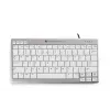 BakkerElkhuizen UltraBoard 950 BE Azerty, Mini, przewodowa, USB, przełącznik nożycowy, AZERTY, jasnoszara, biała
