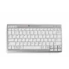 BakkerElkhuizen UltraBoard 950 Wireless US Qwerty, Mini, Bezprzewodowa, Bluetooth, Przełącznik nożycowy, QWERTY, Jasnoszara, Biała