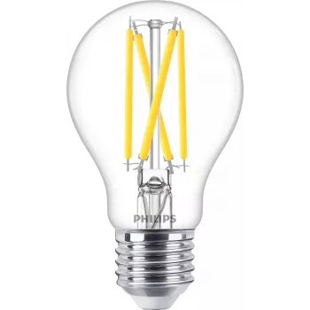 Philips Żarówka filamentowa przezroczysta 60 W A60 E27, 5,9 W, 60 W, E27, 806 lm, 15000 h, Ciepły blask