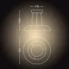 Inteligentna lampa wisząca Philips Hue biały ambience Amaze — Bluetooth, 24V, 434×77 mm, biała