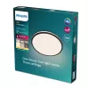 Lampa sufitowa Philips Functional Ozziet 18 W LED, okrągła, czarna, niewymienna żarówka, 220–240V