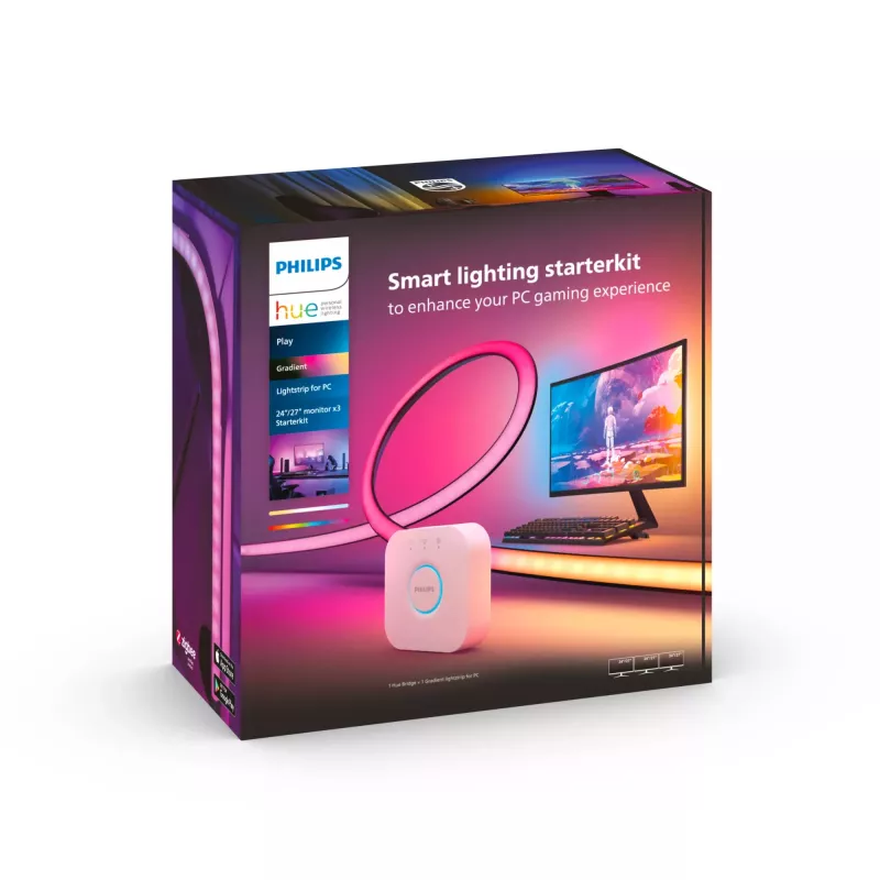 Inteligentny pasek LED Philips Play Gradient Lightstrip do PC Bluetooth Zigbee