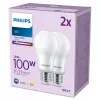 Philips Bulb 100W A67 E27 x2, 13 W, 100 W, E27, 1521 lm, 15000 h, Chłodna biel