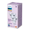 Philips Spot 50W PAR16 GU10 x2, 4,6 W, 50 W, GU10, 355 lm, 15000 h, ciepła biel