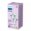 Philips Spot 50W PAR16 GU10 x2, 4,6 W, 50 W, GU10, 390 lm, 15000 h, Chłodna biel