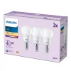 Philips Candle 40W P45 E14 x3, 4,9 W, 40 W, E14, 470 lm, 15000 h, Ciepła biel