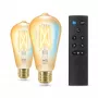 WiZ Filament Bulb Amber 50 W ST64 E27 x2, Smart bulb