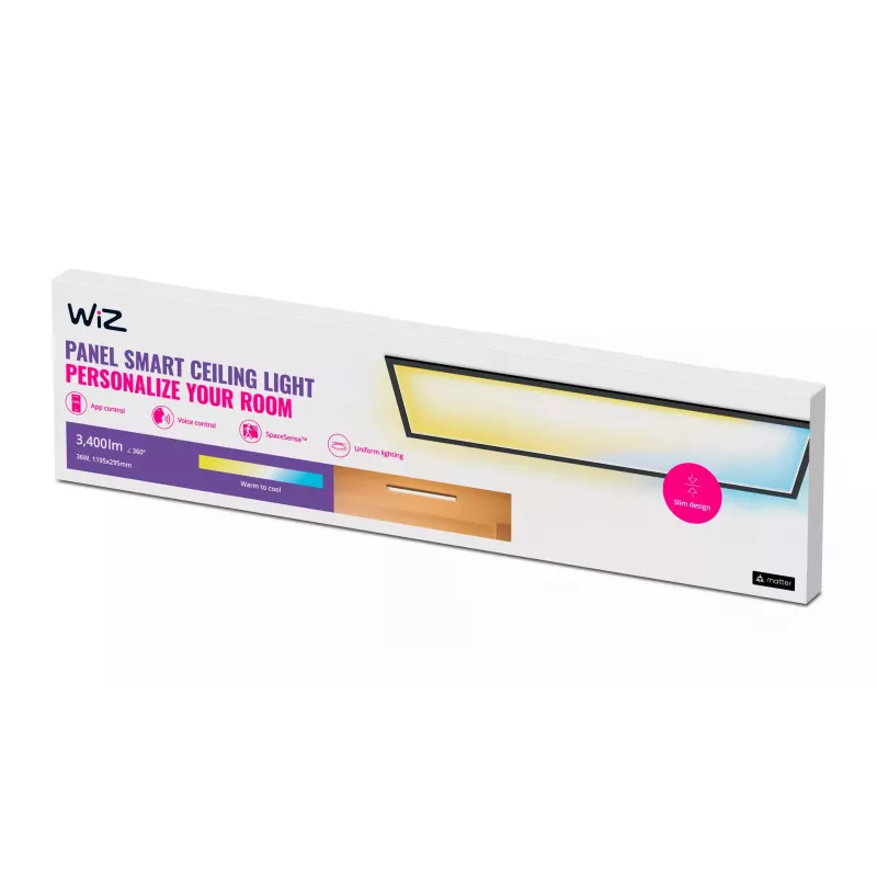 Panel Ceiling Light WiZ 36 W prostokątny