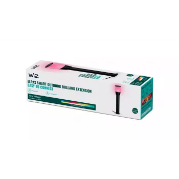 Przedłużenie słupka inteligentnego Signify WiZ — Lampa LED na słupek/słupek oświetleniowy, 12 V, 108,5×108,5×518 mm, czarny