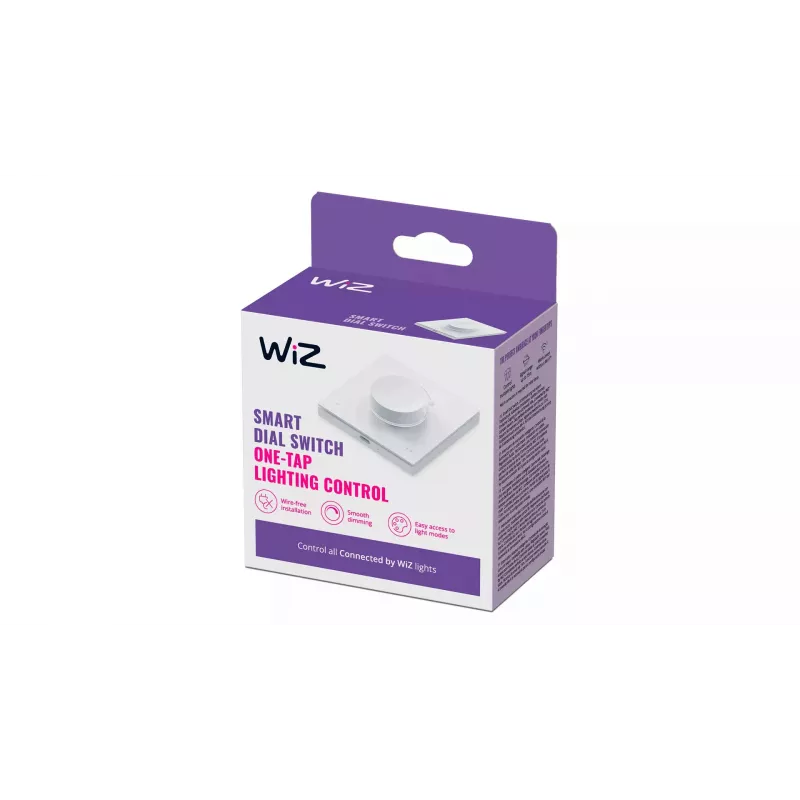 WiZ Smart Dial Switch Philips Bezprzewodowy Wi-Fi Biały Zasilany Bateriami 5 V