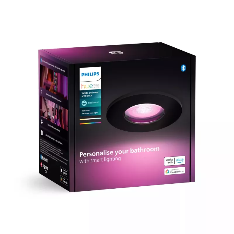 Philips Hue biały and colour ambience Xamento reflektor wpuszczany