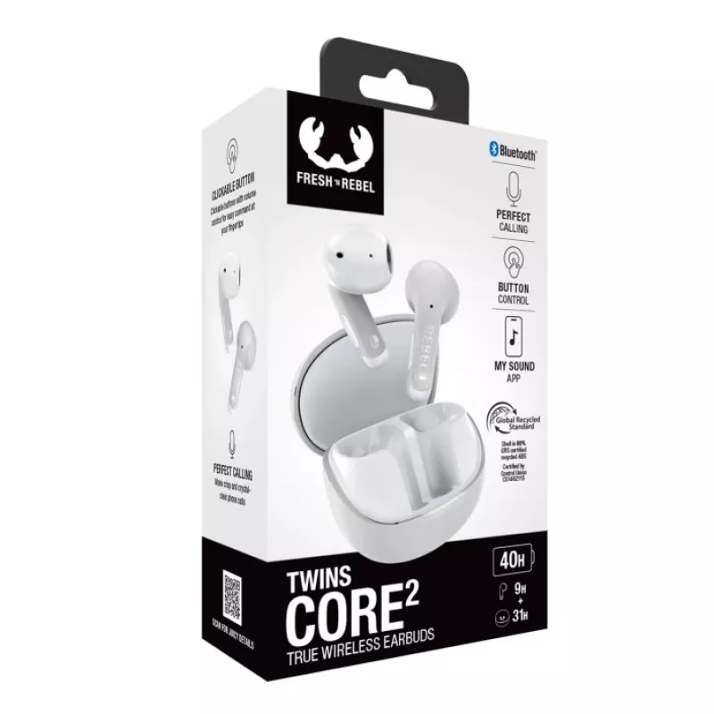 Hama Twins Core 2 Headset True Wireless Stereo (TWS) In-ear Calls/Music USB Type-C Bluetooth szary