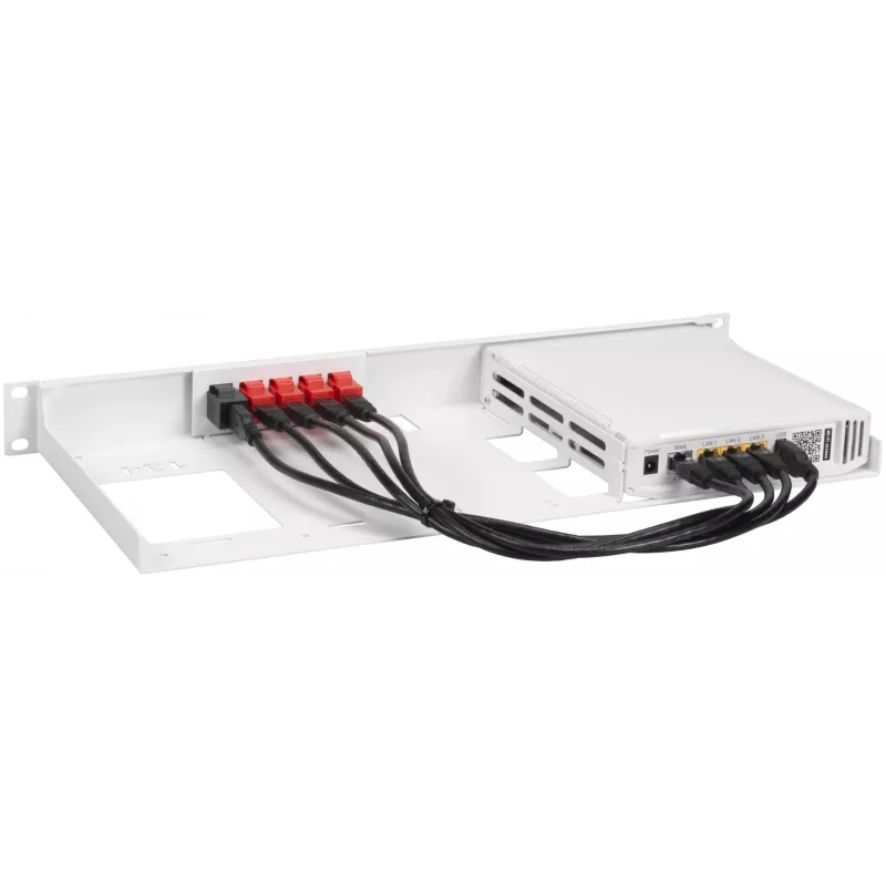 Zestaw montażowy Rackmount.IT RM-FB-T4 1U Biały 48,3 cm