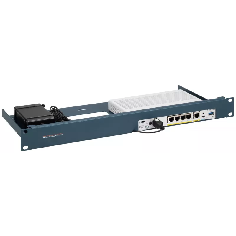 Uchwyt montażowy Rackmount.IT RM-CI-T21 1U Niebieski 483mm 216mm 44mm
