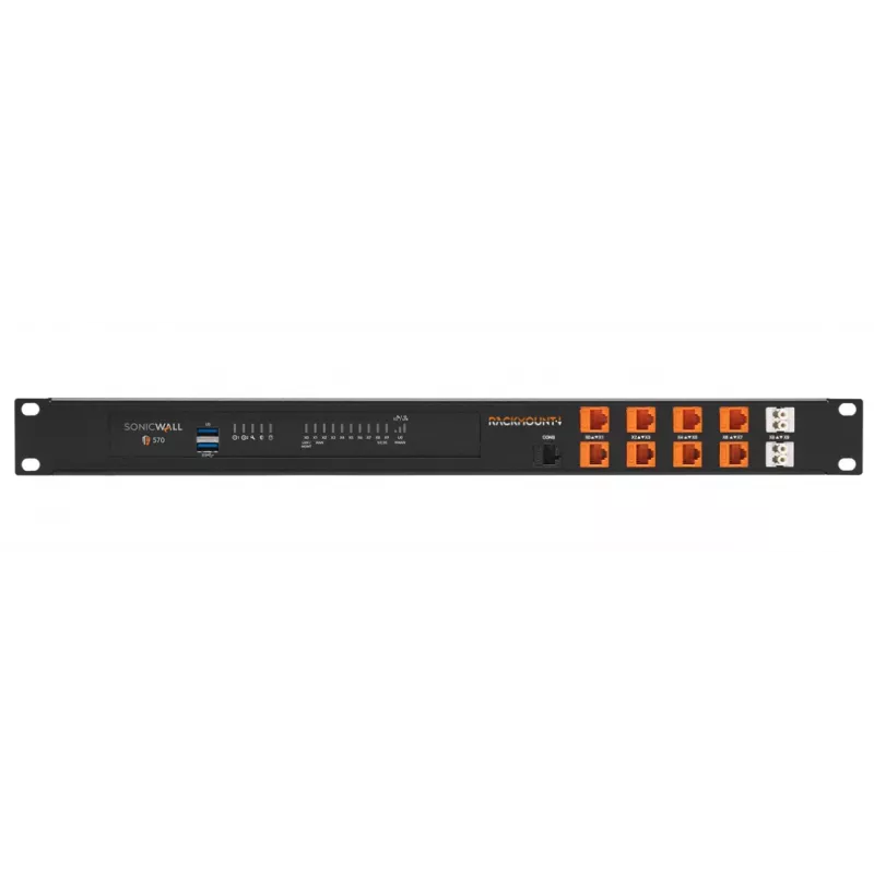 Zestaw montażowy Rackmount IT do szafy rack dla SonicWall TZ570W RM-SW-T12 1U — kompatybilna instalacja w szafie 1U