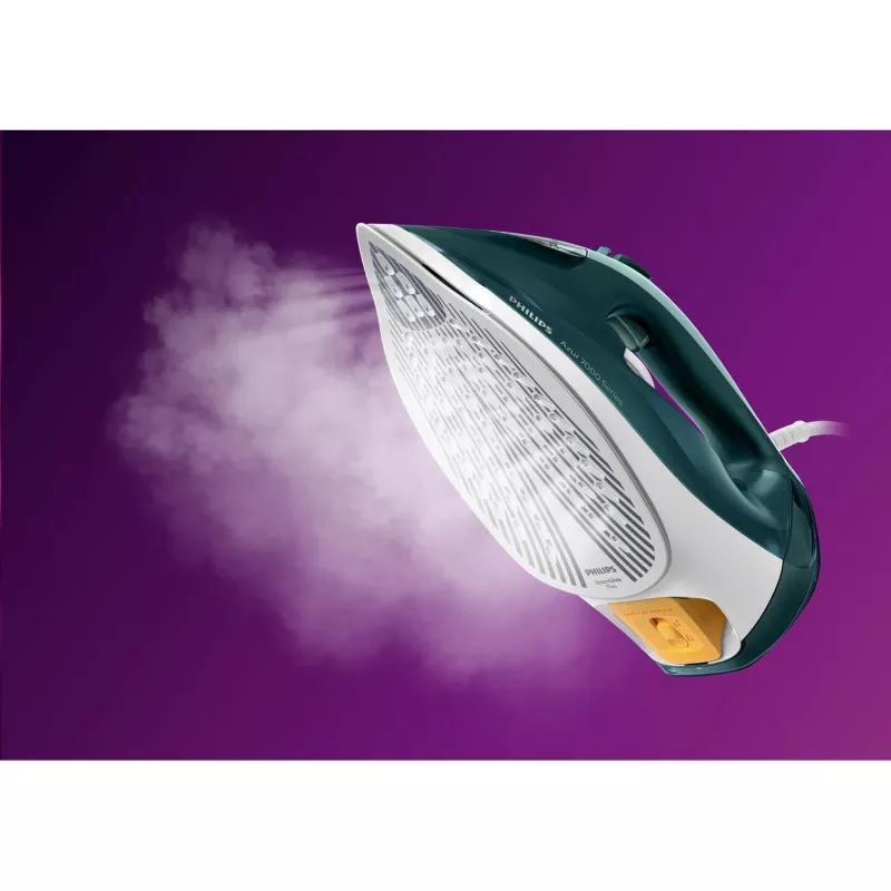 Philips 7000 series DST7031/70 żelazko parowe Stopa SteamGlide Plus 2800 W Kolor zielony, miętowy