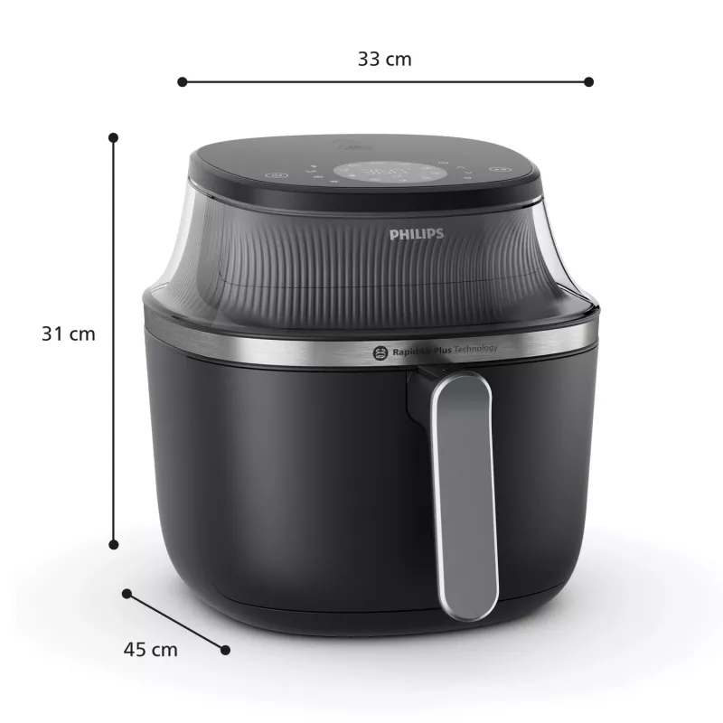 Gorące powietrze frytkownica Philips 3000 Series Ovi XL NA341/00 - RapidAir Plus blatowa frytkownica powietrzna