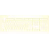HATOR Icefall klawiatura gamingowa USB QWERTY US English czarna RGB LED