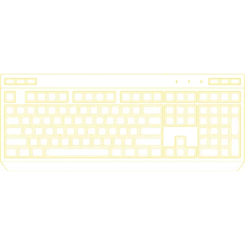 HATOR Icefall klawiatura gamingowa USB QWERTY US English czarna RGB LED