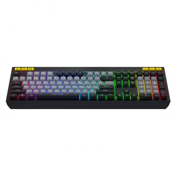 Klawiatura HATOR Icefall Gaming USB QWERTY US English Czarna Podświetlenie RGB LED