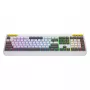 HATOR Icefall Klawiatura Gamingowa USB QWERTY US English Biała Pełnowymiarowa RGB LED