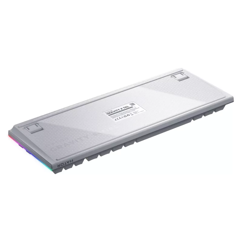 Klawiatura HATOR Gravity X TKL do gier USB QWERTY US English biała