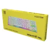 Klawiatura HATOR Gravity X TKL do gier USB QWERTY US English biała