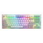 Klawiatura HATOR Gravity TKL Gaming USB QWERTY US English biała