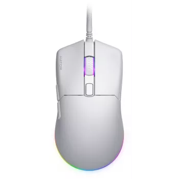Mysz HATOR Pulsar 3 Optyczna Żółta 12000 DPI 6 Przycisków Biała
