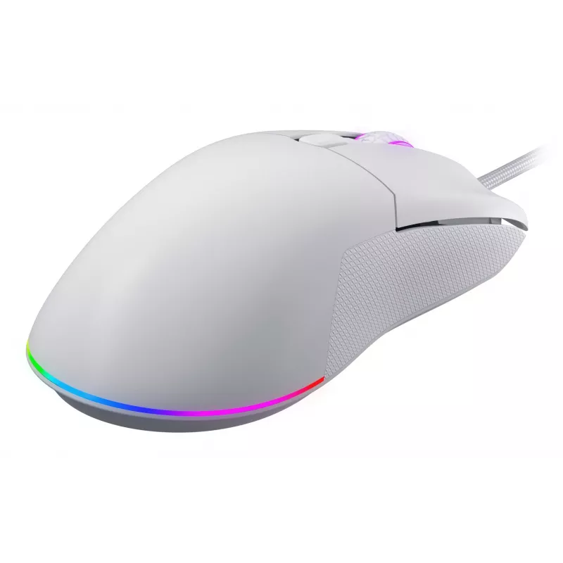 Mysz HATOR Pulsar 3 Optyczna Żółta 12000 DPI 6 Przycisków Biała