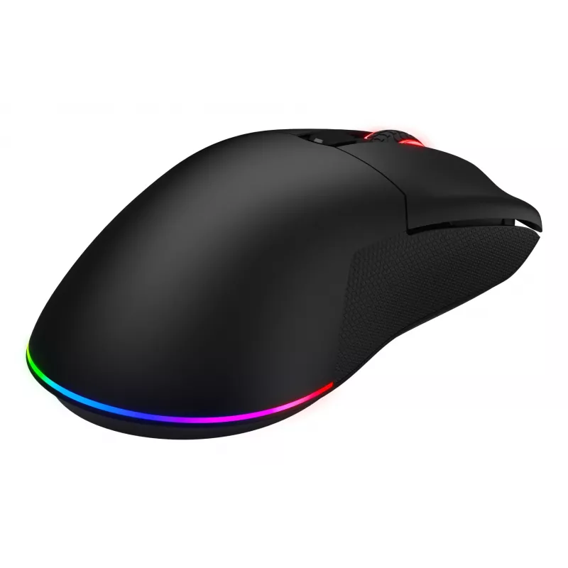 Mysz HATOR Pulsar 3 Wireless, czarna - Przełączniki optyczne żółty 100M PixArt PMW 3311 (HTM630)