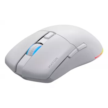 HATOR Pulsar 3 Wireless, biała - Optyczne żółte przełączniki 100M, PixArt PMW 3311 (HTM631)