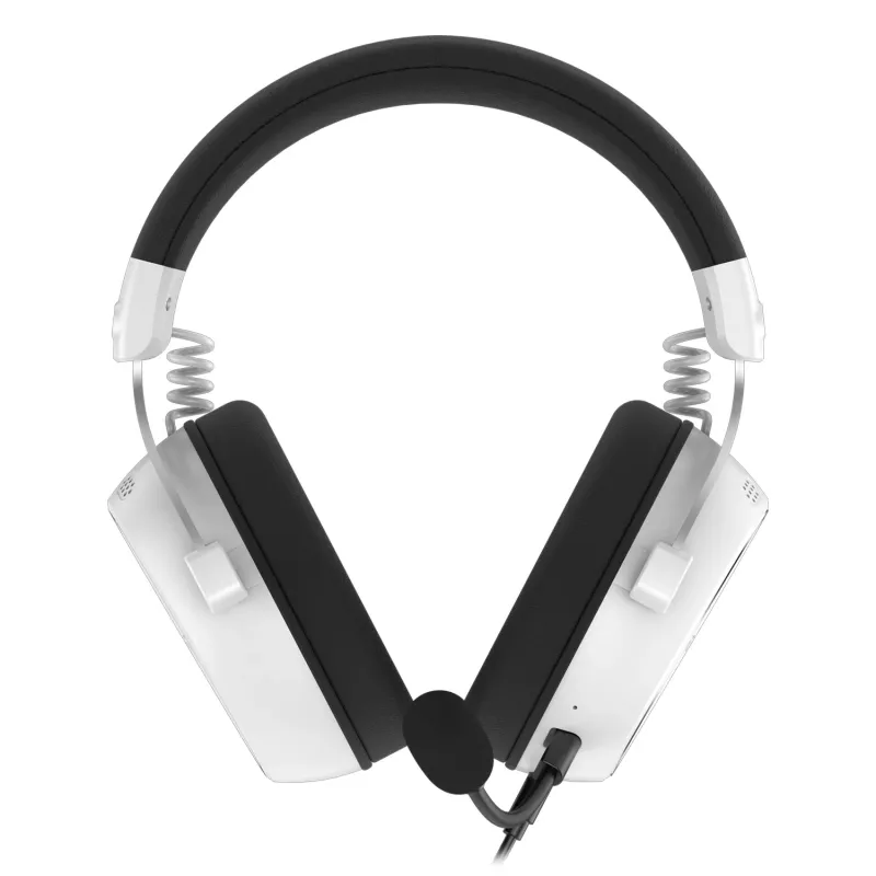 HATOR HYPERGANG 3 Hi-Res Zestaw słuchawkowy Przewodowy Nauszny Gaming USB Typ-C / USB Typ-A Biały