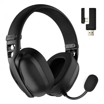HATOR Hyperpunk 3 bezprzewodowego zestawu słuchawkowego Wired & Wireless Head-band Gaming USB Type-C / USB Type-A Bluetooth Czarny